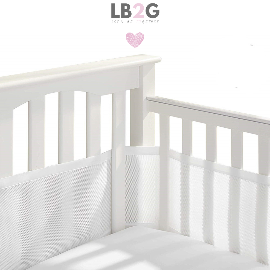 Tour de lit 3D - Blanc